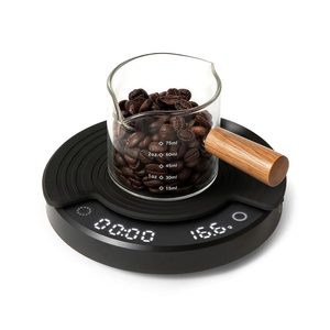 Aldernest Claro Portable Coffee Scale, Timer Function, Rechargeable, 175 g, Black