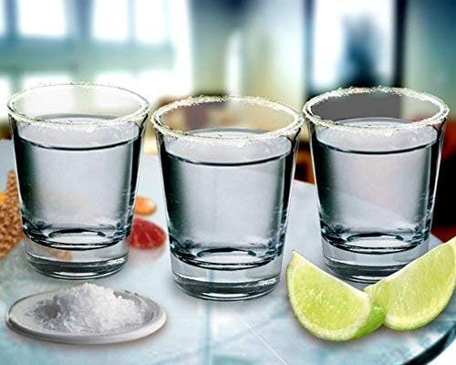 Aldernest 12 Pack Clear Shot Glasses Set, 1.5 oz Heavy Base Shot Glass for Tequila, 2.1 pounds