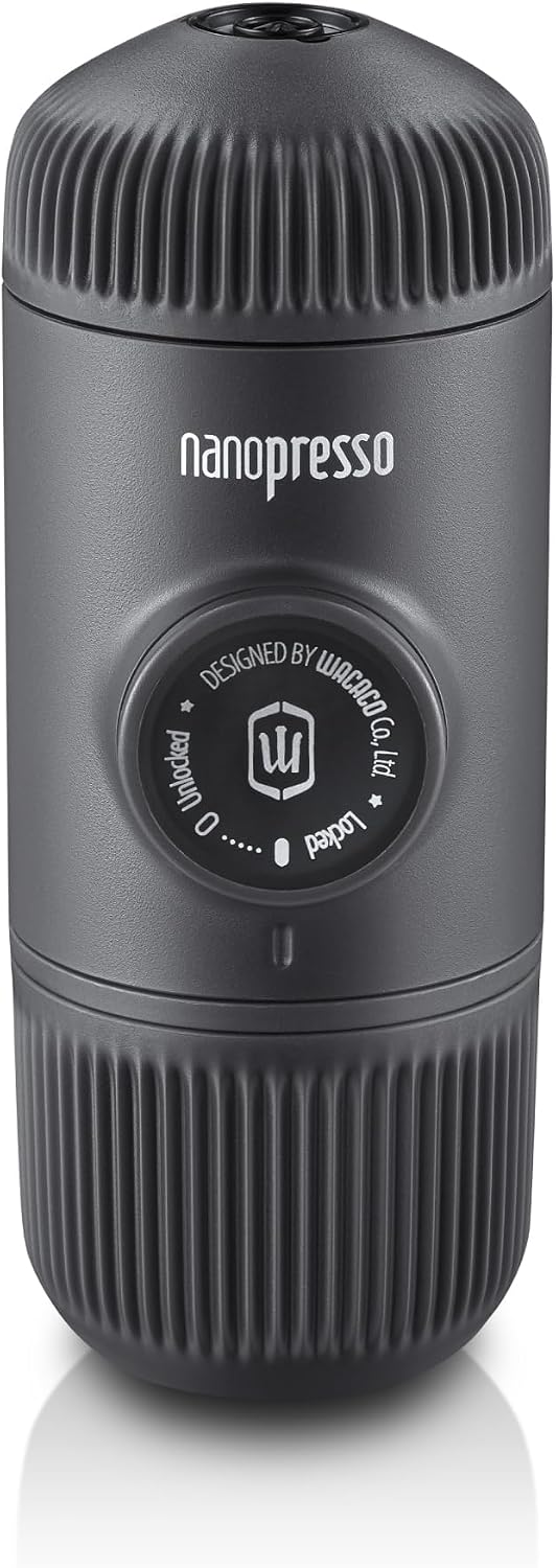 Aldernest Nanopresso Portable Espresso Machine, Evolution of the Minipresso, 0.34 kg, grey