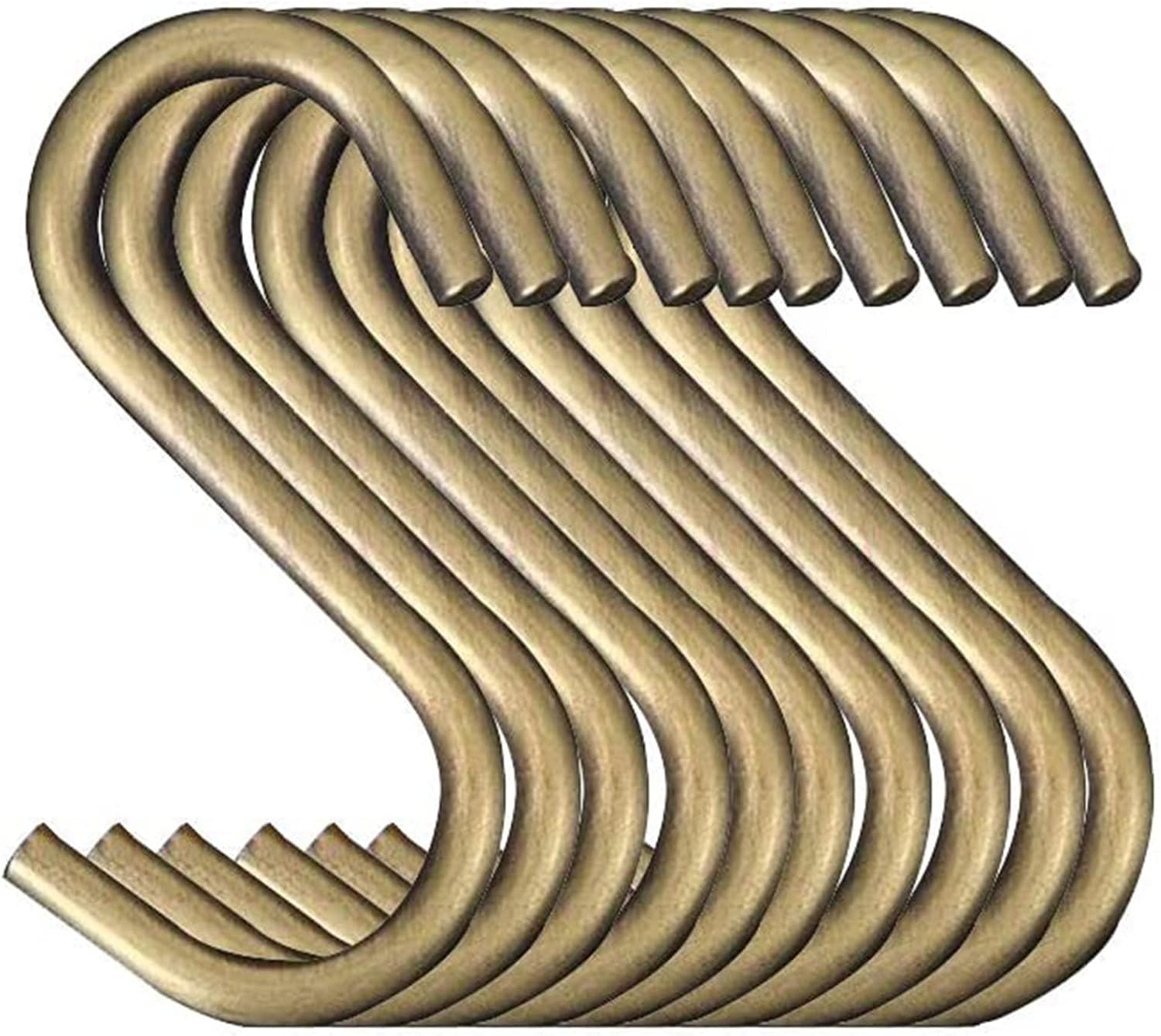 Havenrook 20 Pack 2.4in S Hooks, Heavy Duty Steel S Hanging Hooks for Kitchen, Workshop, 11 g