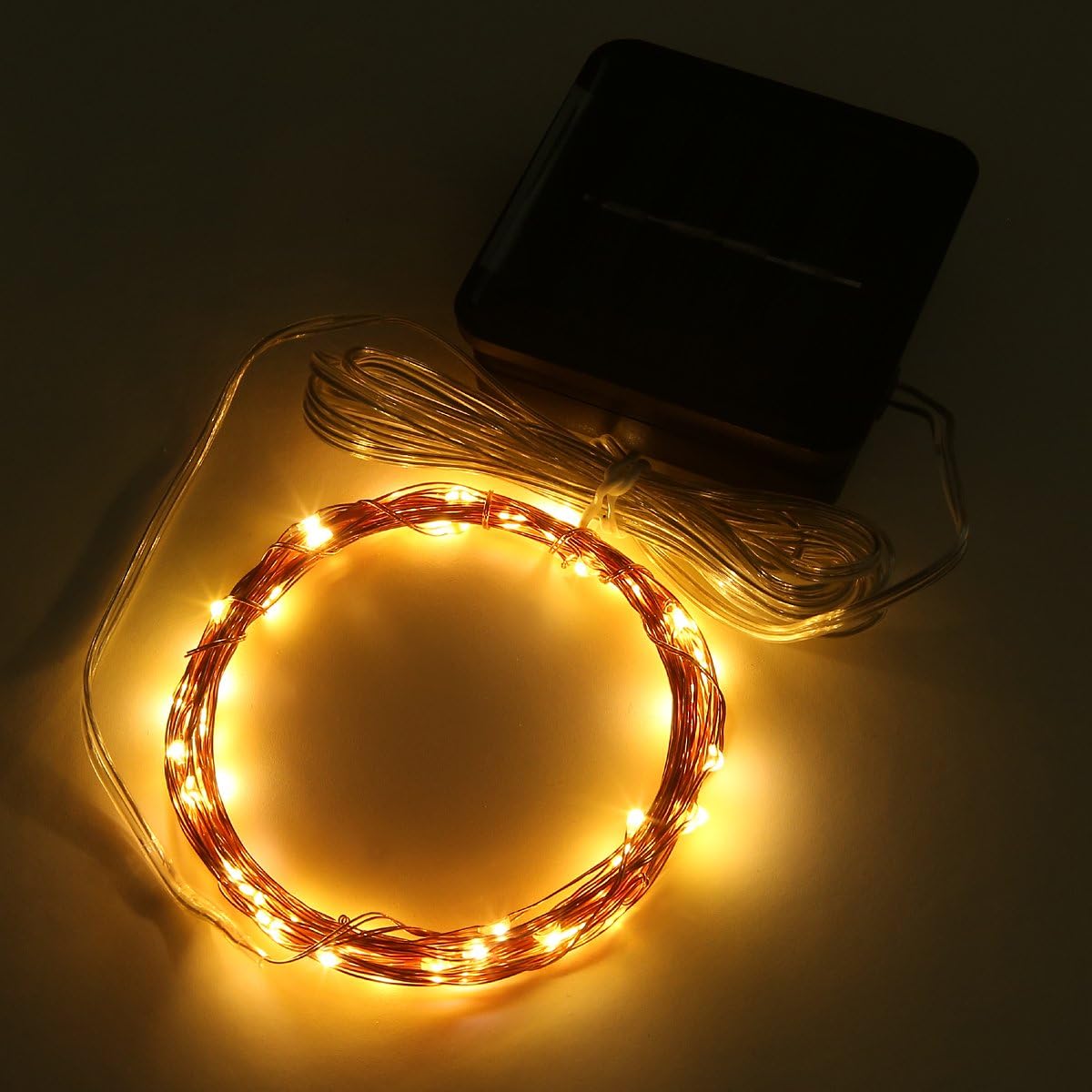 VelloHome Solar Mini Teeny Tiny Lights, Warm White, String Light, 8.81 ounces, 2 Count