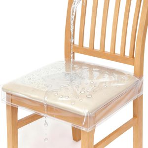 Ashenby Clear Dining Chair Covers, 6 Pack | 17”D x 18”W x 4”H, 11.99 ounces