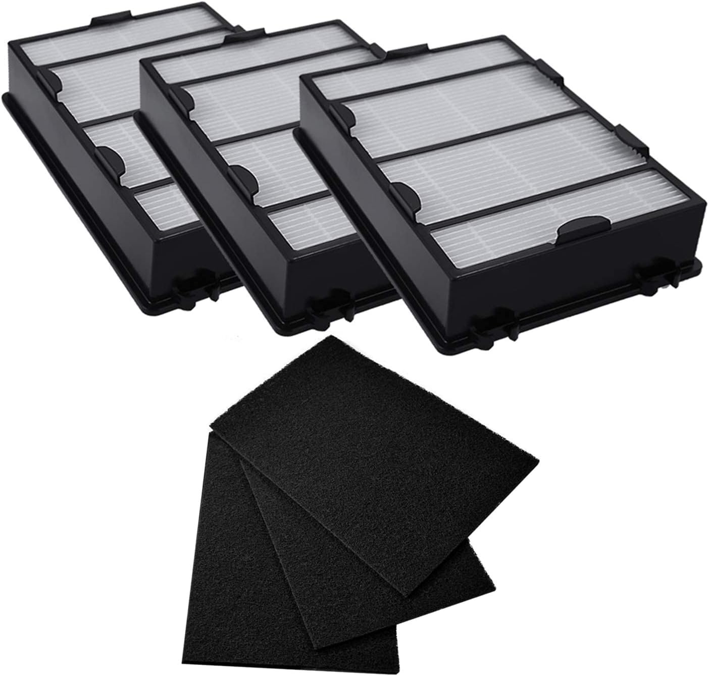 Ashenby 3 Pack HAPF600 Replacement Filter B with 3 Carbon Pre-Filters, 1.6 pounds