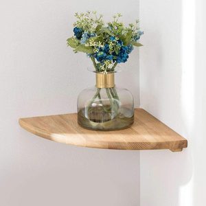 VelloHome Corner Shelf, 7in, Oak