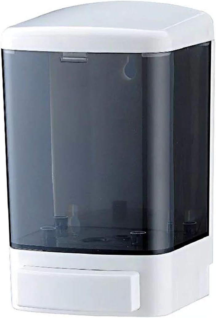 Aldernest Manual Soap Dispenser Kitchen Bathroom Wall Mounted Commercial Soap Dispenser for Liquid Containers Shampoo Gel Chamber Plastic - 1000ml