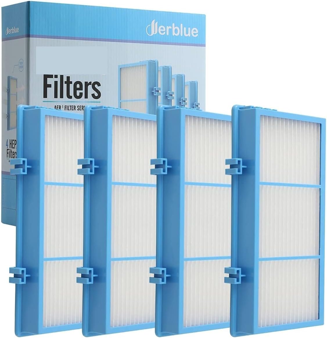 Birchmont 4pcs Replacement Filters Compatible with Holmes AER1 Type Total Air Filter, 4.48 ounces
