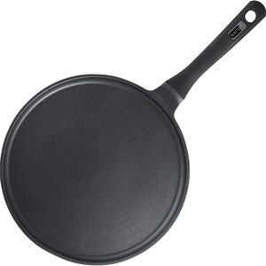 Barleyfield Crepe Pan Nonstick Dosa Pan for Roti Indian, 2.6 pounds, Black