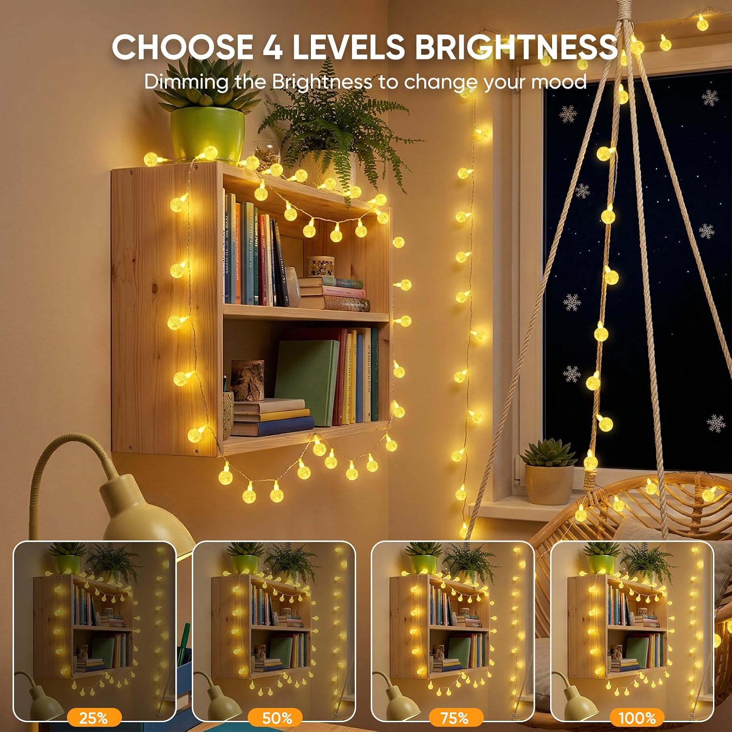 Harborstead Color Changing Indoor String Light USB Plug, 0.53 kg, 16.4 Feet
