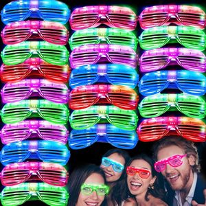Birchmont 50 Pack LED Glasses Light Up Party Glasses Glow In The Dark Party Supplies Shutter Neon Toys Flashing Glasses