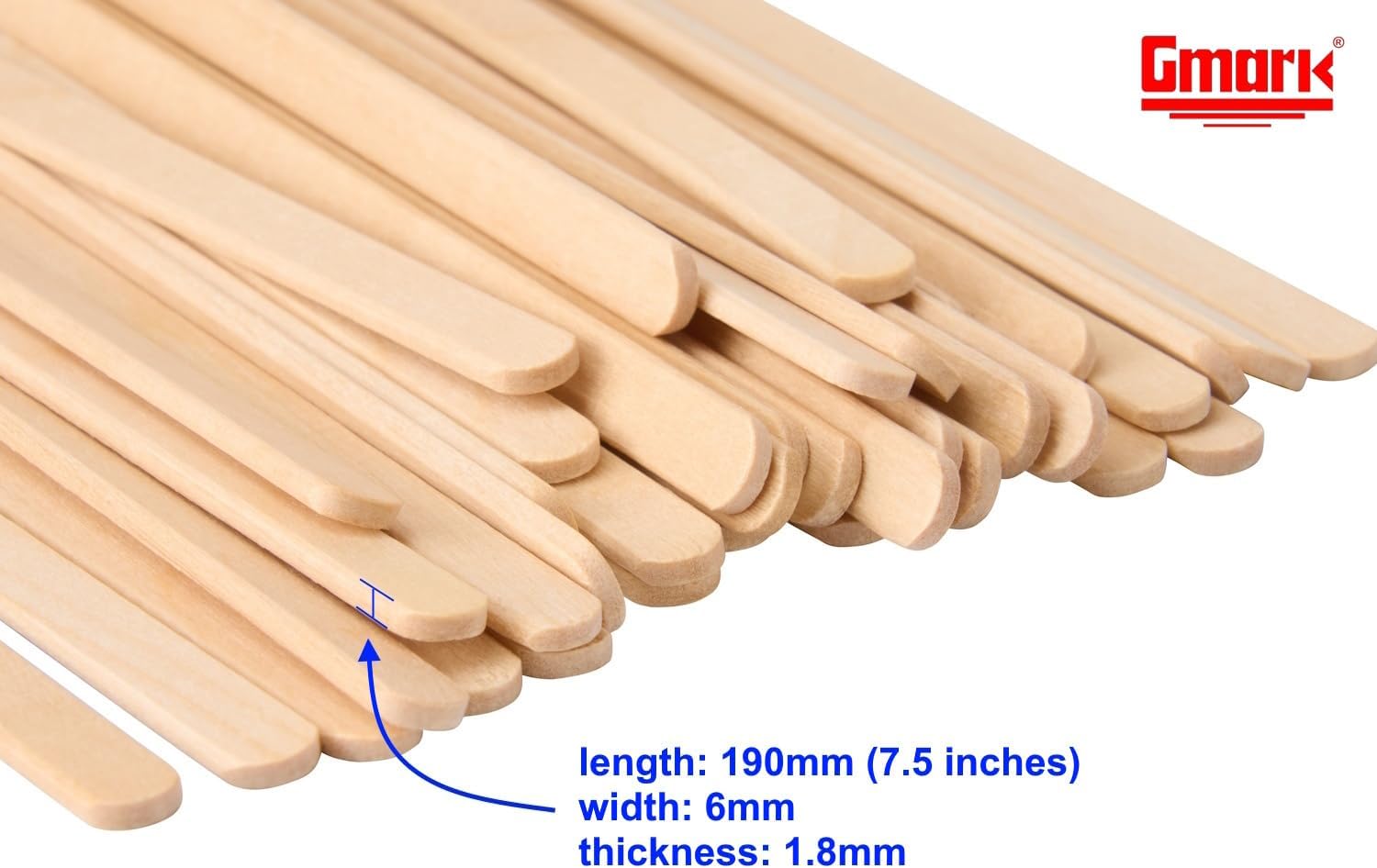 Aldernest 1.8mm Extra Thick Coffee Stir Sticks - Heavy Duty Natural Birch Wood Stirrers - 1000 Count - Sturdy No-Snap Design for Hot Coffee