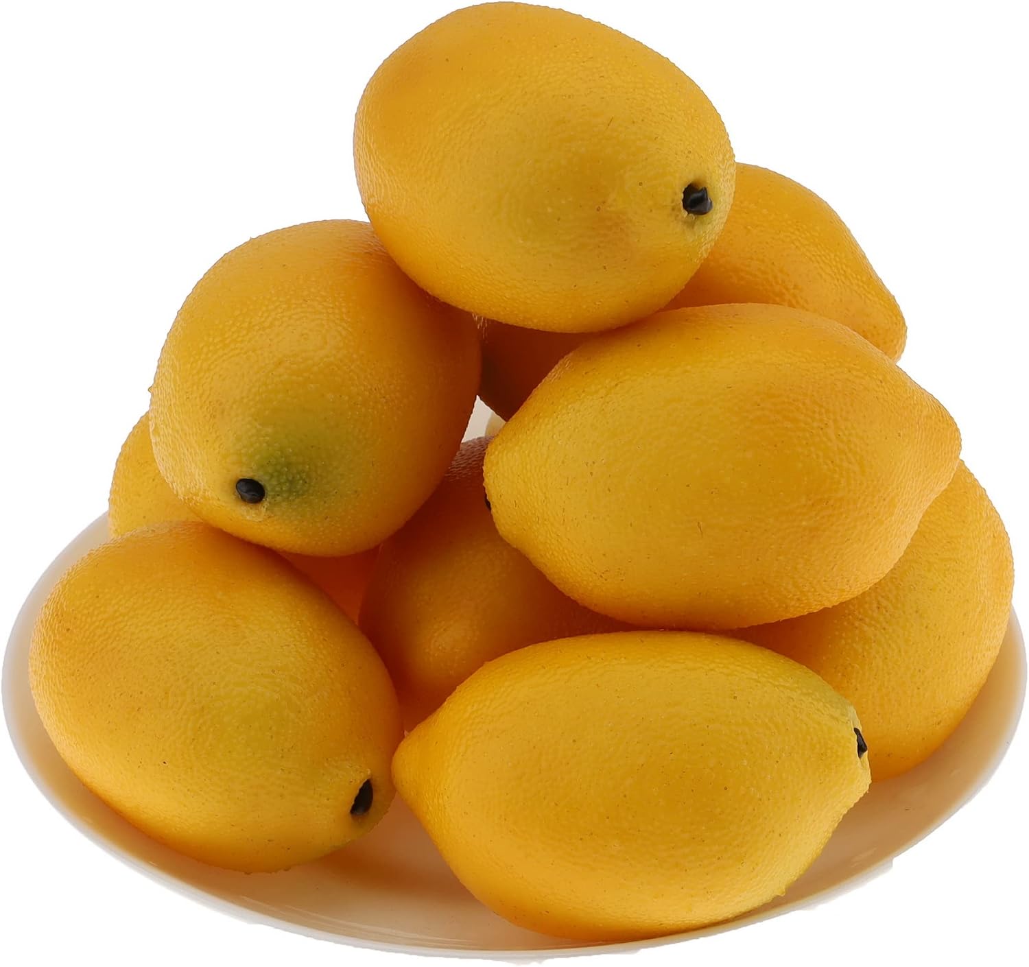 Aldernest 8 Pcs Fake Lemons Artificial Lemons Decoration Faux Lemon Fruit, 1.6 ounces