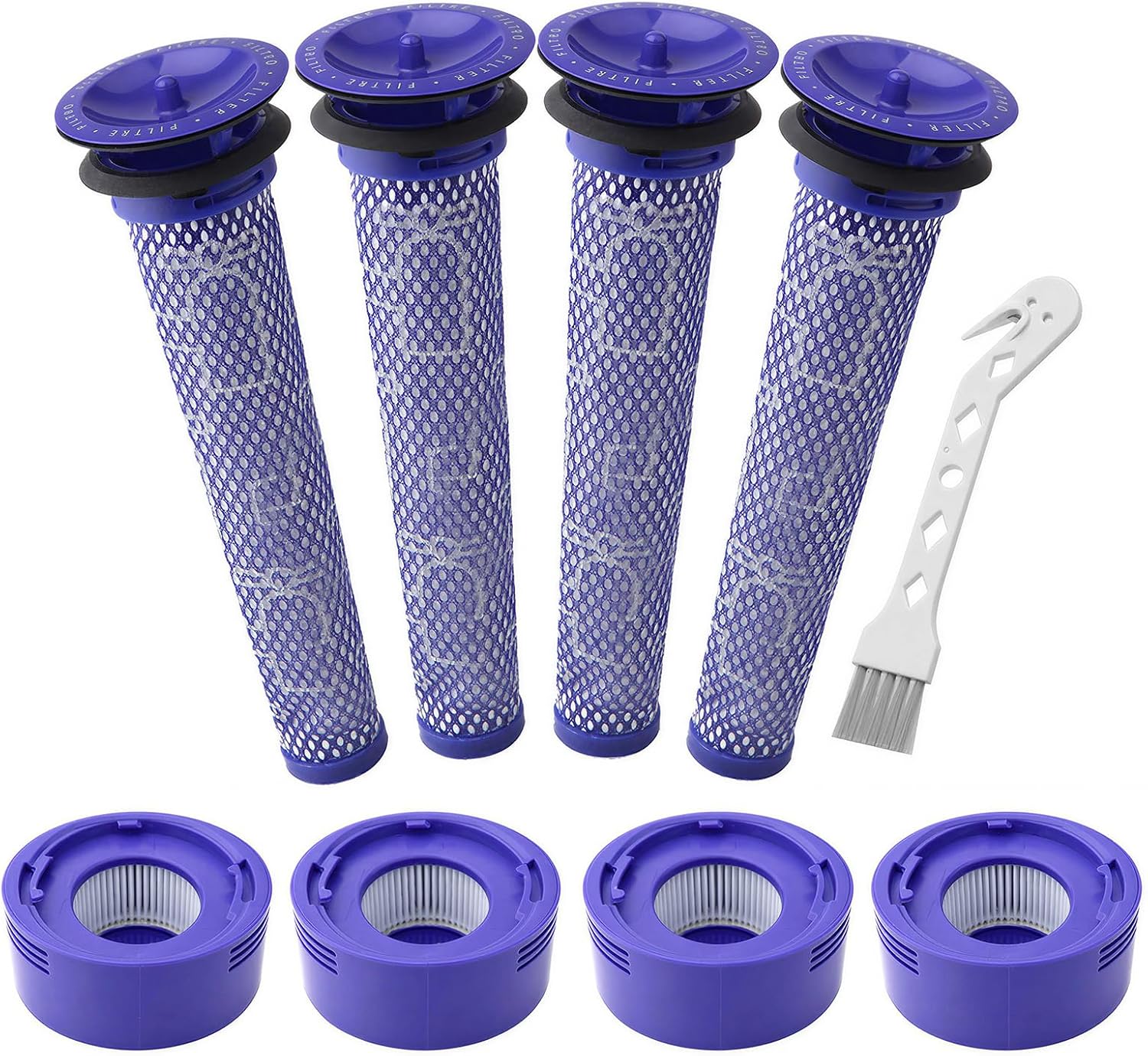 Ashenby 8 Pack Vacuum Filter Replacements for Dyson V7 V8 SV10 SV11 S25 SV37