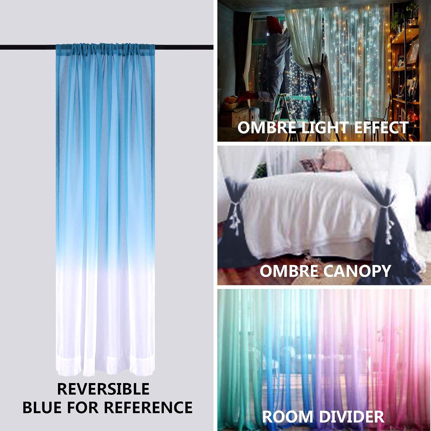 Tanglewick Teal Curtains 84 Inch Length for Bedroom 2 Panels Set, 1.2 pounds