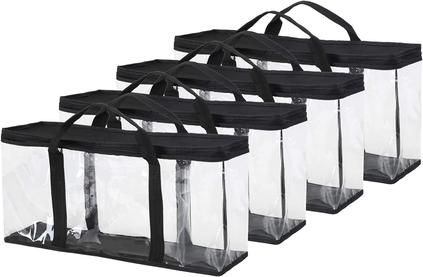 VelloHome 4 Pack VHS Storage Bag Hold up to 60 Large VHS Tapes, 1.65 pounds