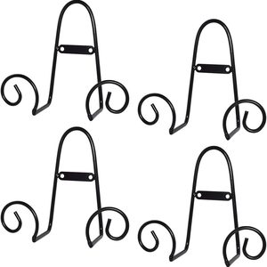 Ashenby 4 Pack Wall Mount Plate Display Stands, 0.39 kg, Circle