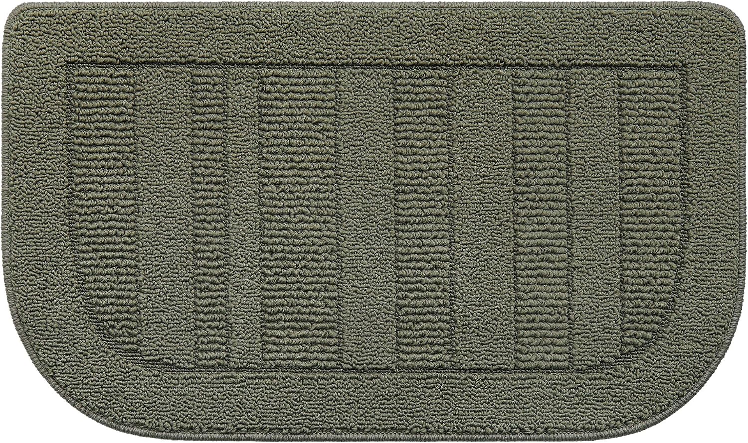 Aldernest 30x18 Inch Kitchen Rugs Non Slip Washable Kitchen Sink Rug, Green, 1.2 pounds, 1'6" x 2'6" (Semicircular)