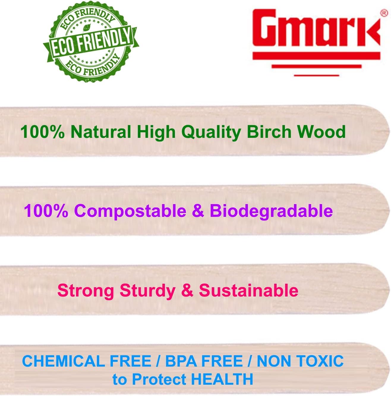 Aldernest 1.8mm Individually Wrapped Coffee Stir Sticks 7 inch – 500 Count Extra Thick Heavy Duty Birch Wood - Professional Paper Wrapped Coffee & Tea