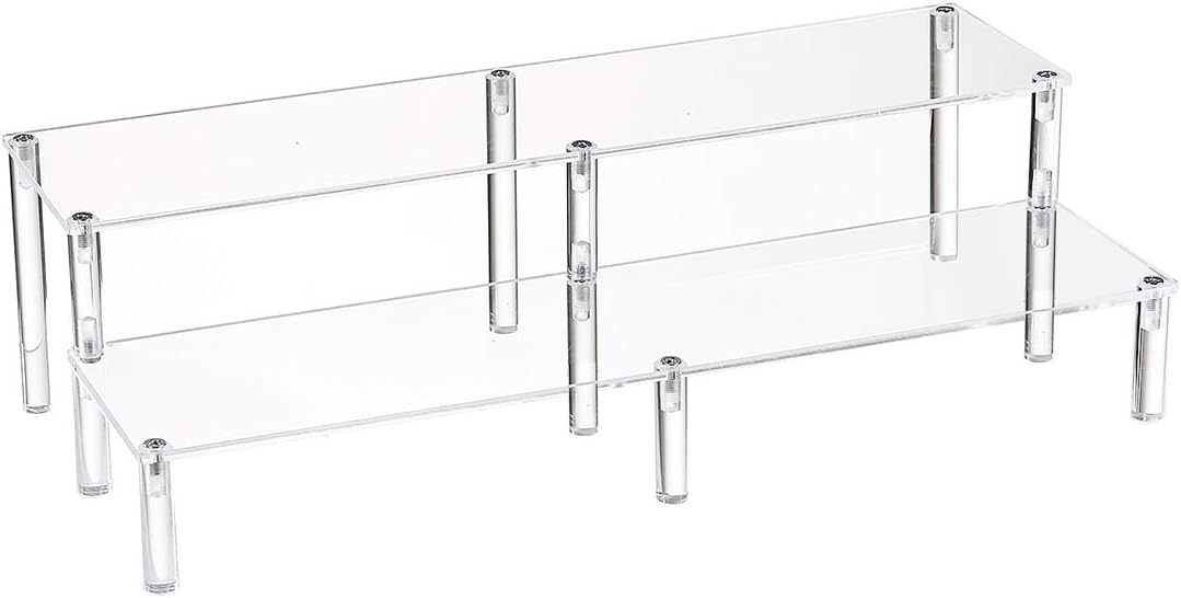 Aldernest 2 Tier Clear Acrylic Display Stand Cupcakes Holder, 0.59 kg