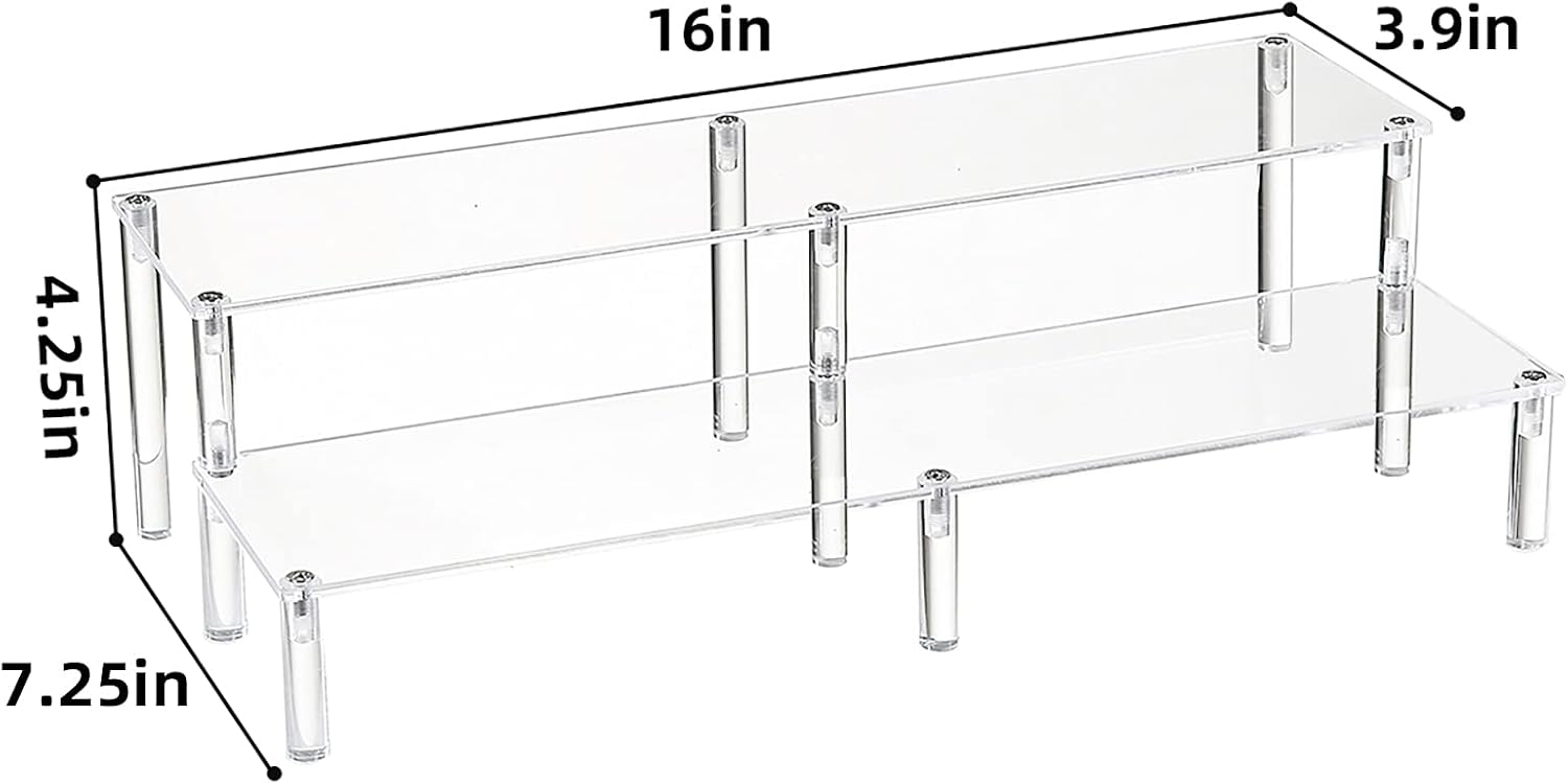 Aldernest 2 Tier Clear Acrylic Display Stand Cupcakes Holder, 0.59 kg