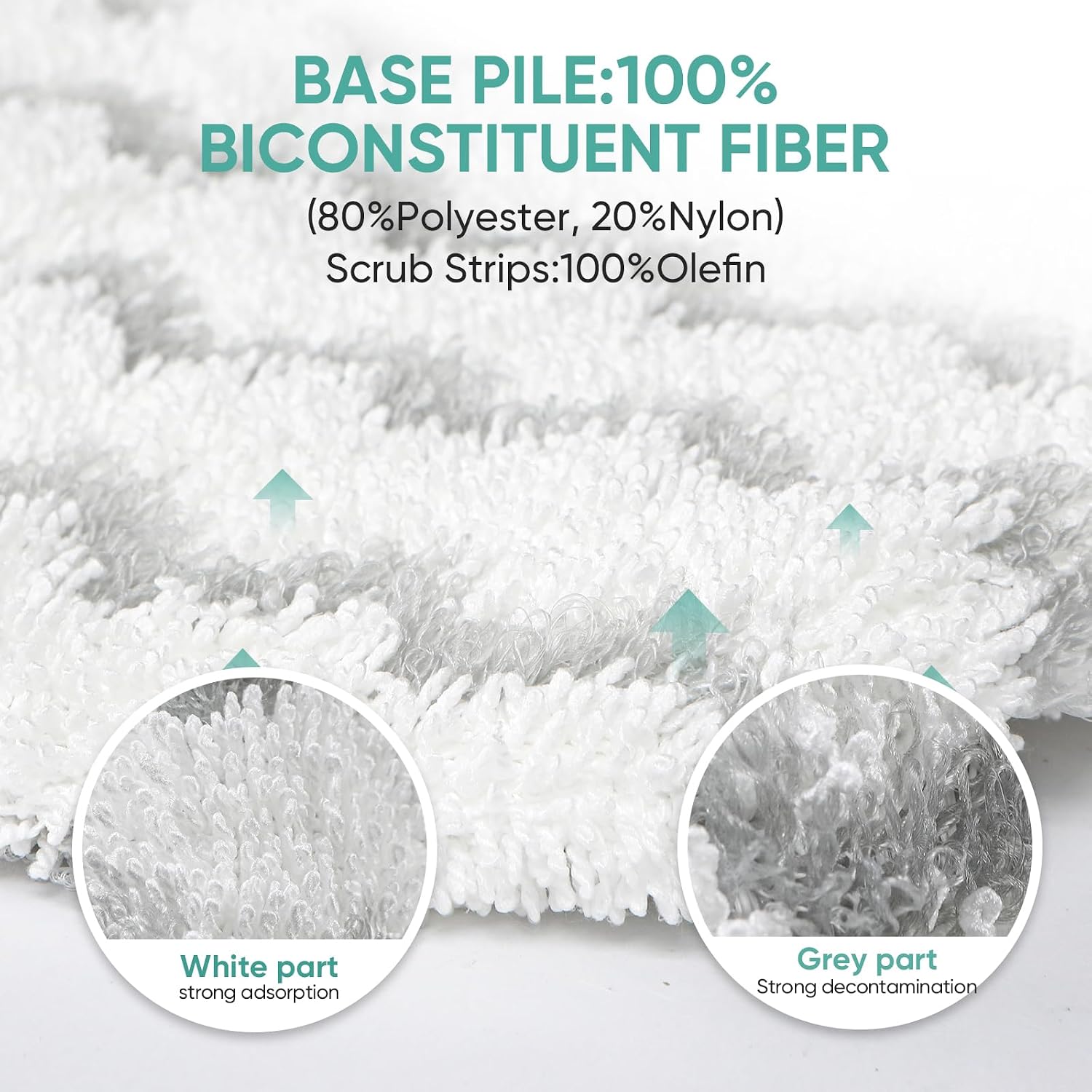 DomiCasa 4 Pack 1940 Steam Mop Pads for Bissell PowerFresh Steam Mop 1806 1544 1440 2075A 2685A Series