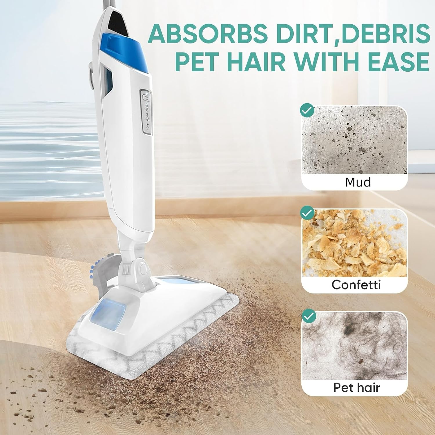 DomiCasa 4 Pack 1940 Steam Mop Pads for Bissell PowerFresh Steam Mop 1806 1544 1440 2075A 2685A Series