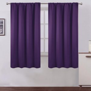 Ashenby Purple Blackout Curtains/42 x 63 Inch/Set of 2 Panels Room Darkening Curtains for Bedroom