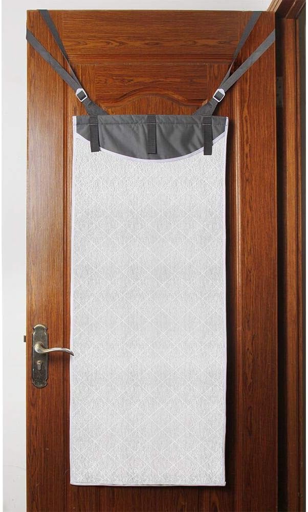 Barleyfield Over Door Steamer Pad for Handheld Steamer, Hanging Ironing Mat for Clothes, 0.51 kg, White