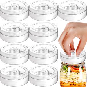Ashenby 9 Pack Fermentation Glass Weights with Easy Grip Handle, 200 g, 7 oz(200g), Clear