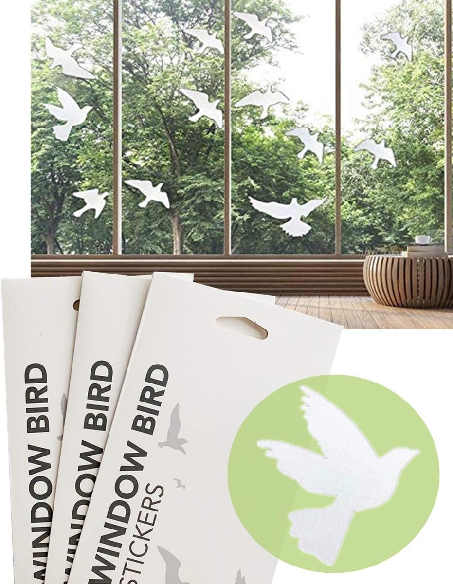 Ashenby Anti Collision Window Bird Stickers Decals Glass Door Protect and Save Bird Strikes