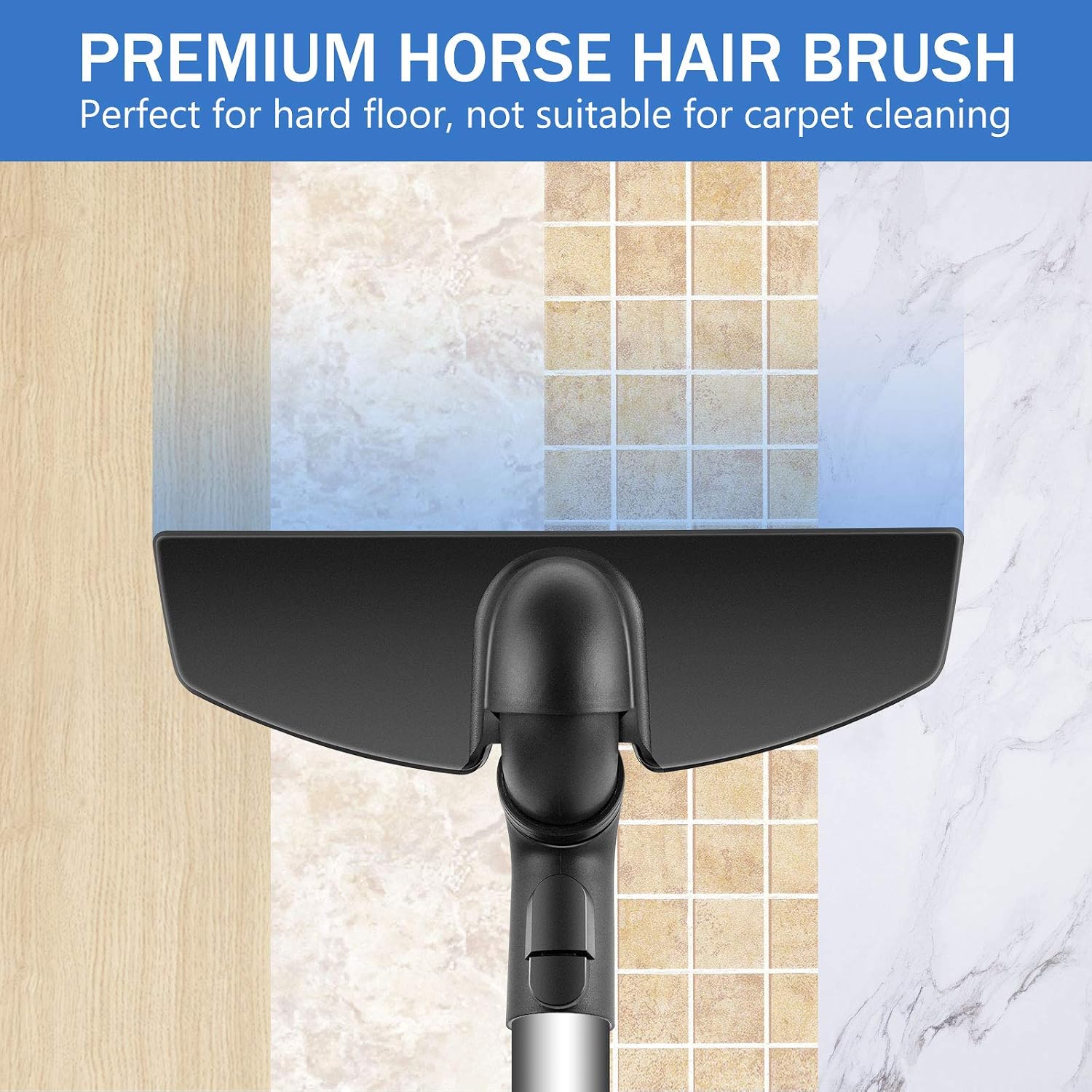 Barleyfield Vacuum Attachments Brush Compatible with Miele Vacuum Cleaner, 12 Inch, Black