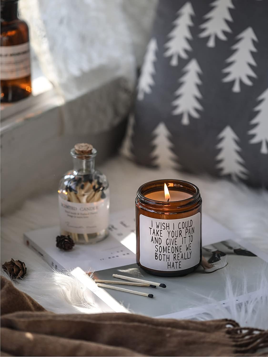 Aldernest Get Well Gifts for Women After Surgery, Take Your Pain Candle, 7.04 ounces