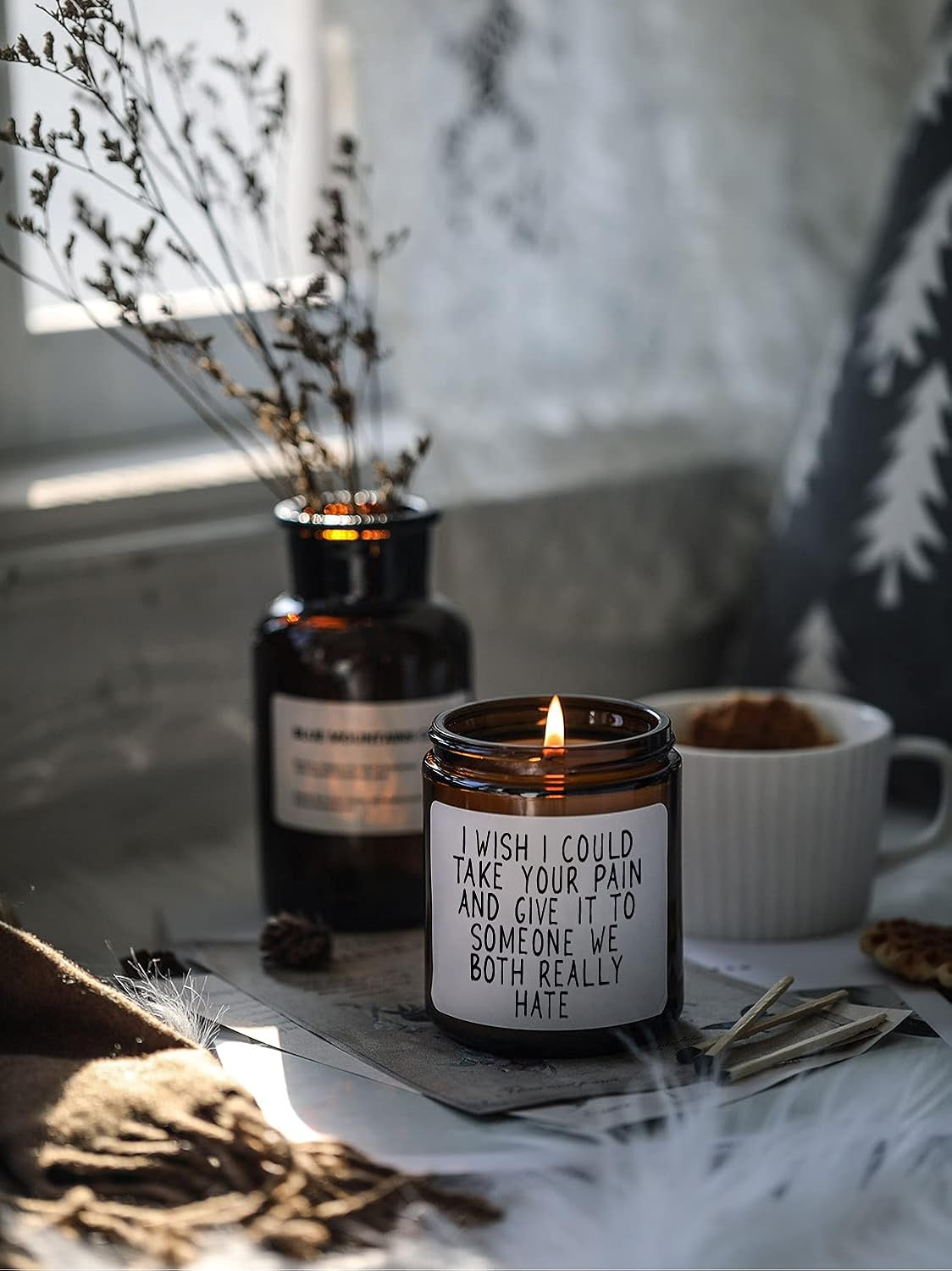 Aldernest Get Well Gifts for Women After Surgery, Take Your Pain Candle, 7.04 ounces