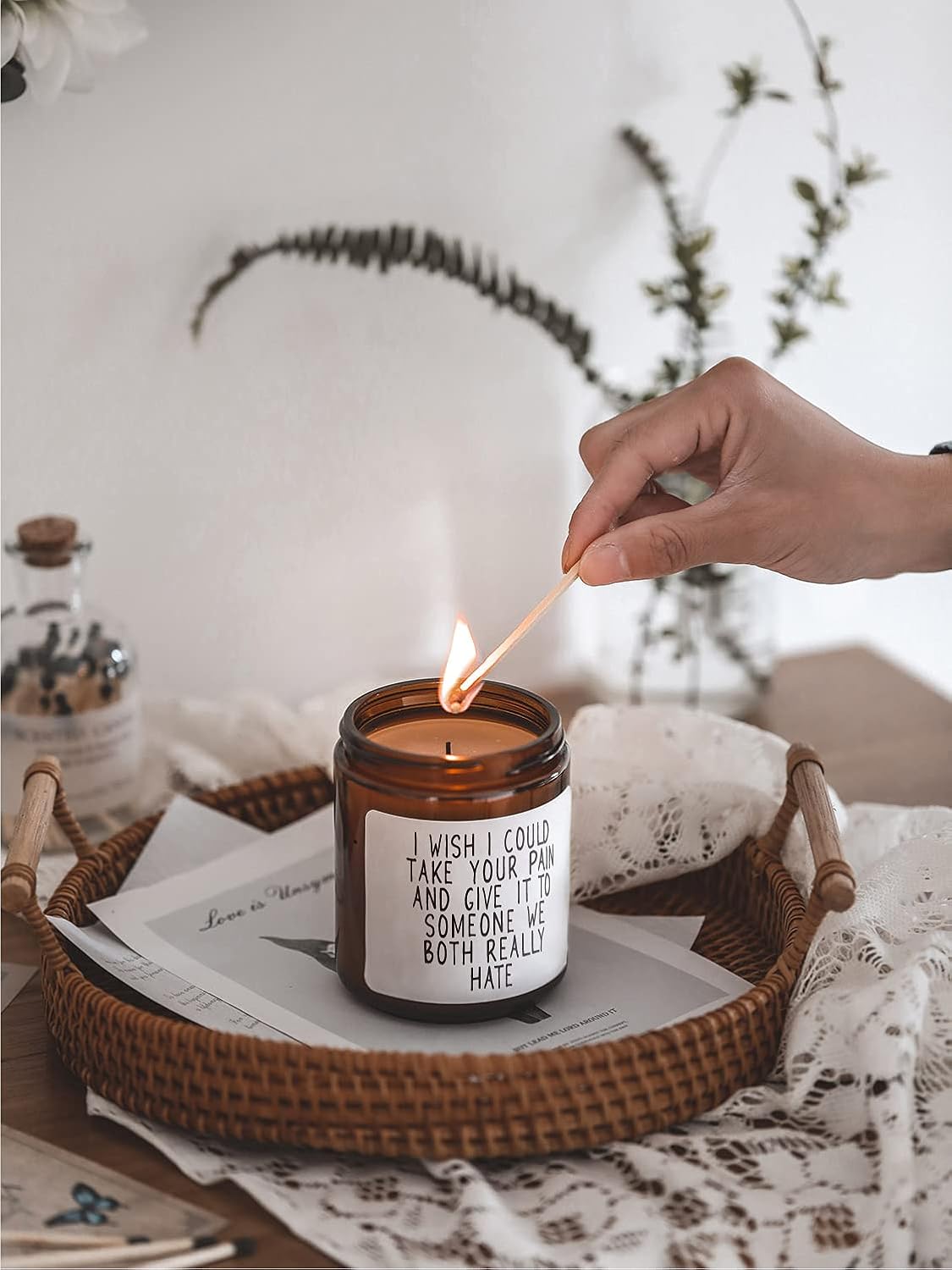 Aldernest Get Well Gifts for Women After Surgery, Take Your Pain Candle, 7.04 ounces