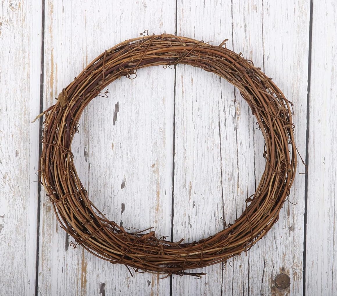 Aldernest 2 Pcs Wooden Grapevine Wreath