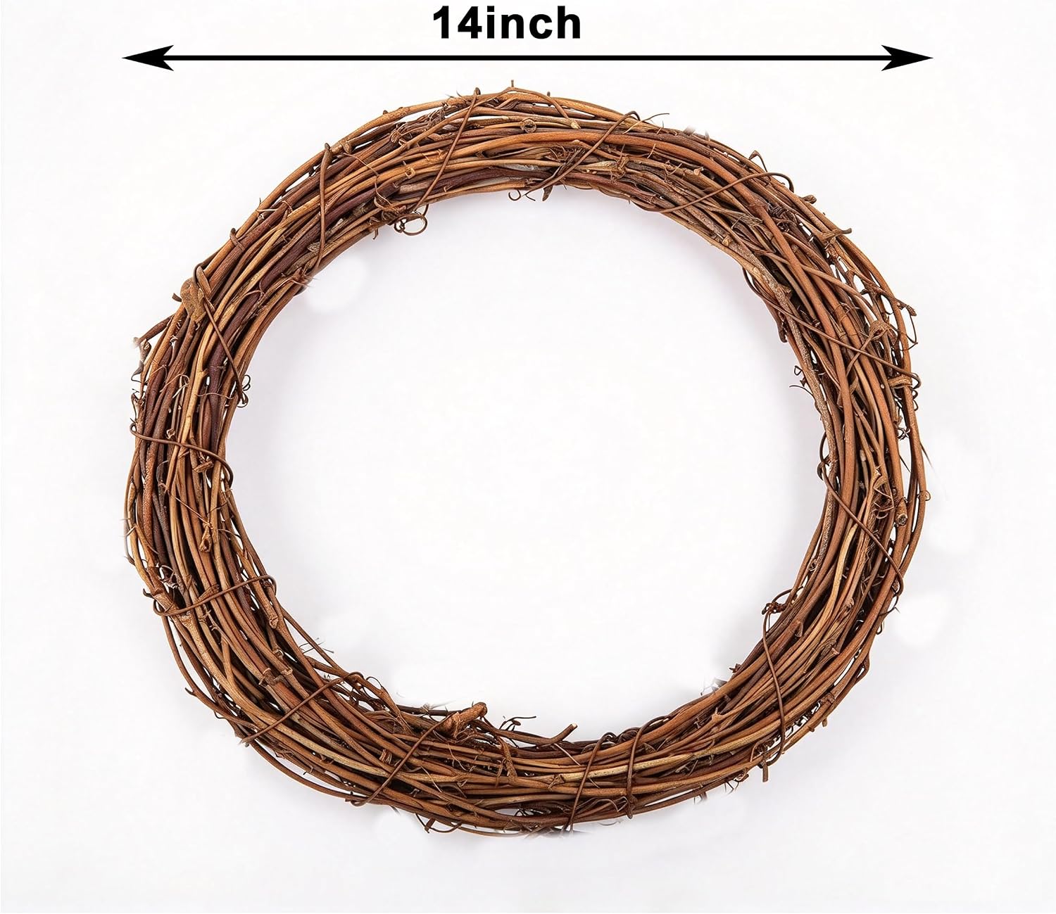 Aldernest 2 Pcs Wooden Grapevine Wreath