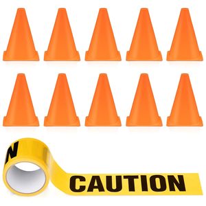 Ashenby 11 Pcs Construction Party Decorations Set, 7.1 Inch Tall, Classic, 1.28 pounds
