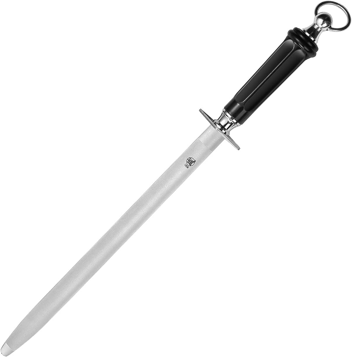 Ashenby 10-Inch Flat Diamond Honing Steel Knife Sharpener, 374 g