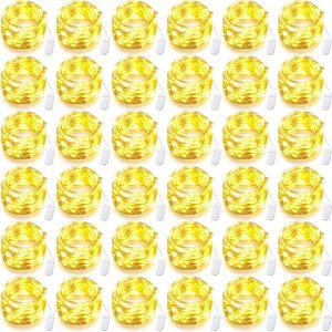 Aldernest 50 Pcs Fairy Lights 10 ft 30 LED Battery Operated Light Warm White, 1.6 pounds