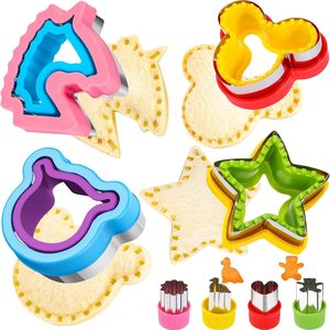Aldernest 8 pcs Sandwich Cutters for Kids Lunch, Breakfast Crustless Sandwich Maker