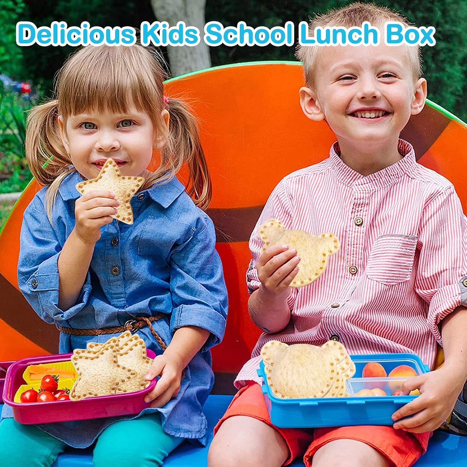 Aldernest 8 pcs Sandwich Cutters for Kids Lunch, Breakfast Crustless Sandwich Maker