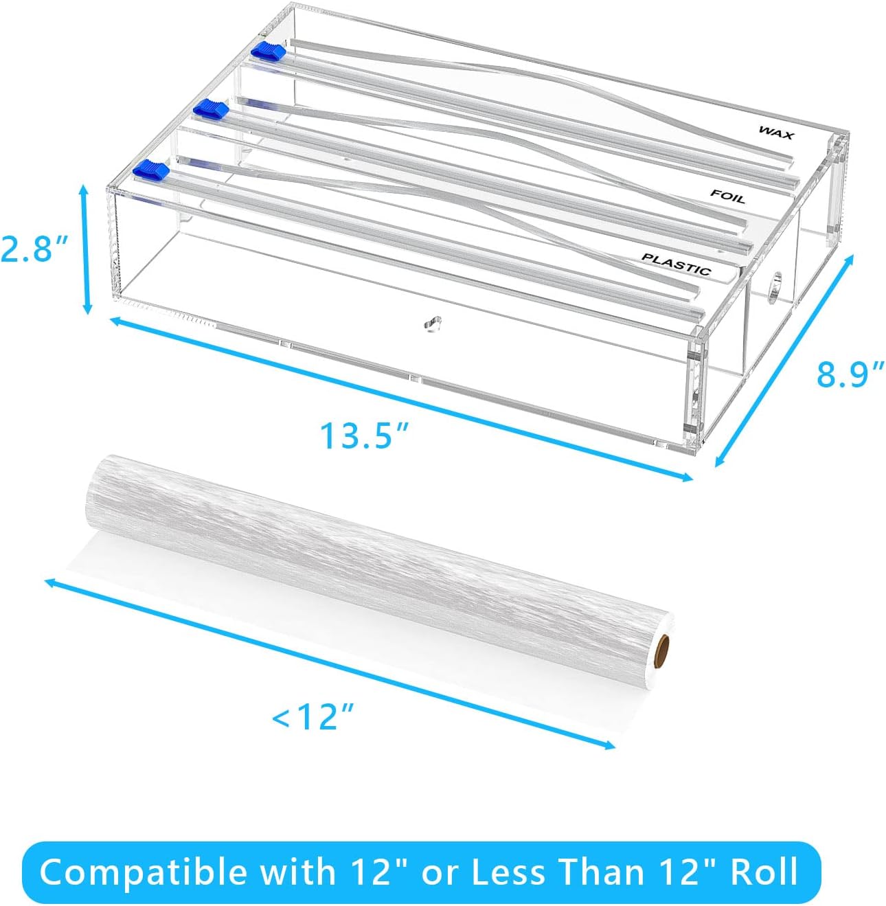 Aldernest Tin Foil Organizer for Drawer, 1.23 kg, Transparent