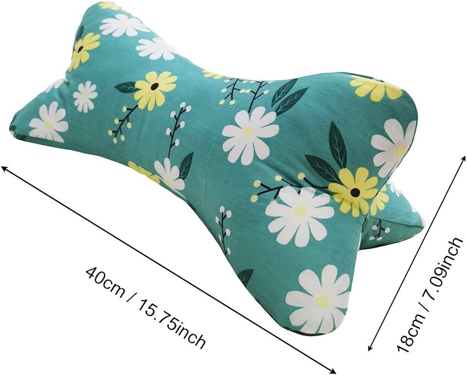 Aldernest Neck & Cervical Pillows Dog Bone Shaped Travel Neck Pillows With Washable Removable Cover For Car Bus Truck Driving Comfort Head Rest