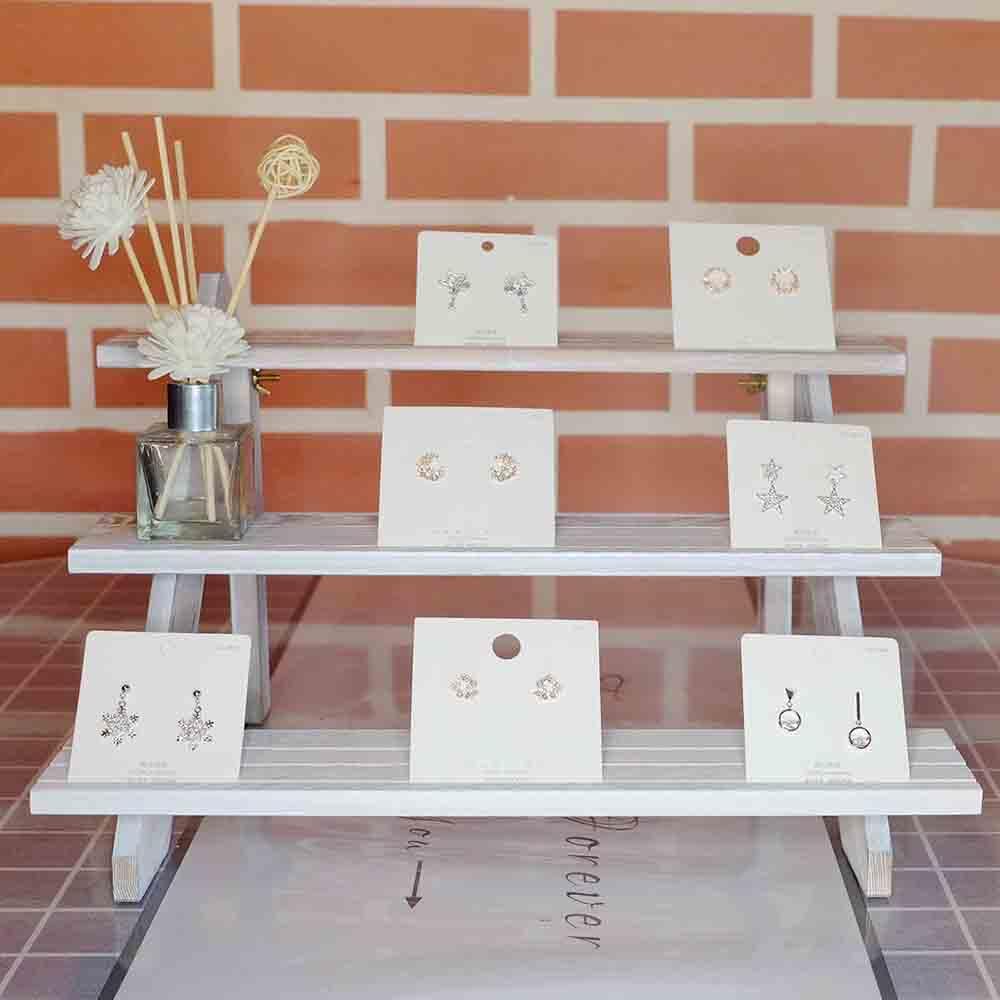 Aldernest Display Riser, Earring Display Stands, Organizer For Vendor White, 1.6 pounds