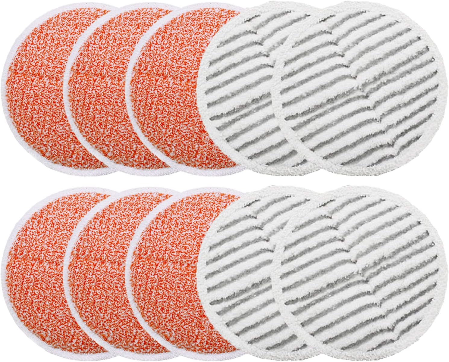 HearthKova Replacement Pads for Bissell Spinwave Mop: 10 Pads for Bissell Spinwave, 14.4 ounces