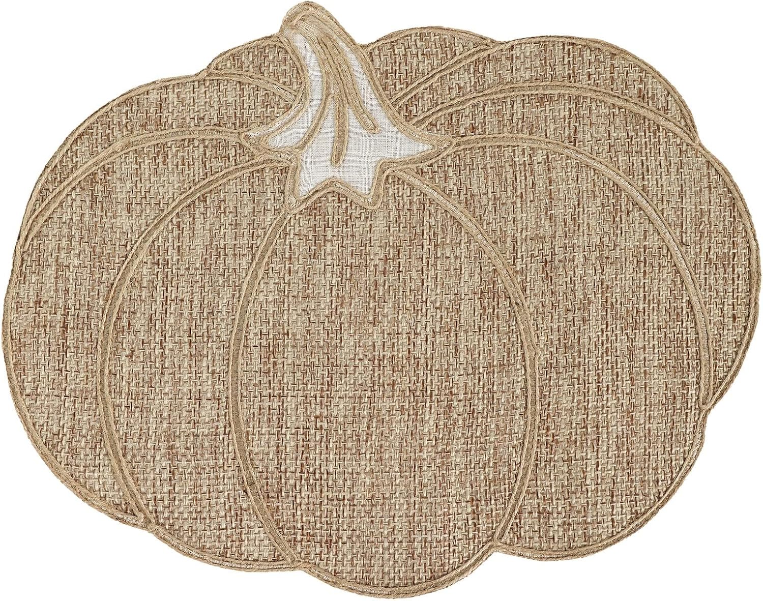 Aldernest Fall Placemats Set of 4 – Pumpkin Placemats for Thanksgiving Halloween Natural Color