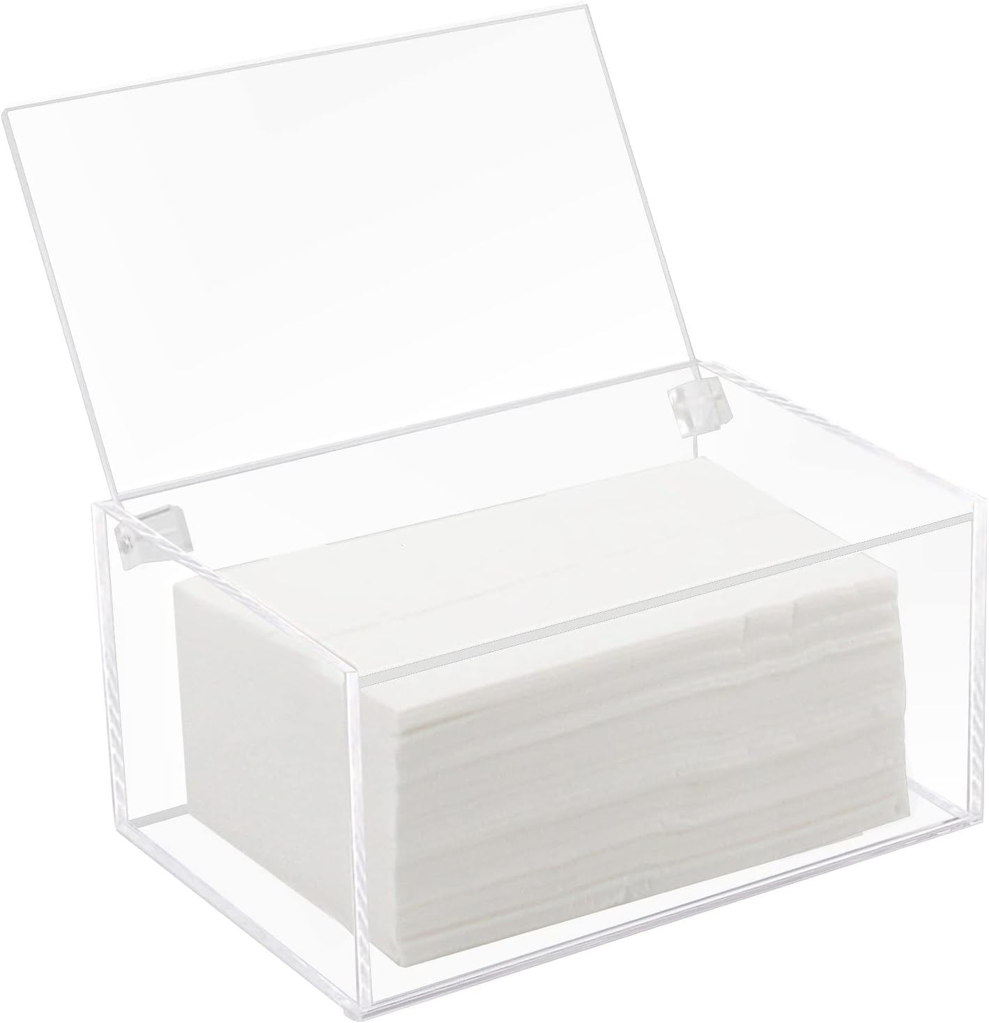 Aldernest Acrylic Dryer Laundry Sheet Holder Dispenser Clear Container Box with Lid, 0.49 kg