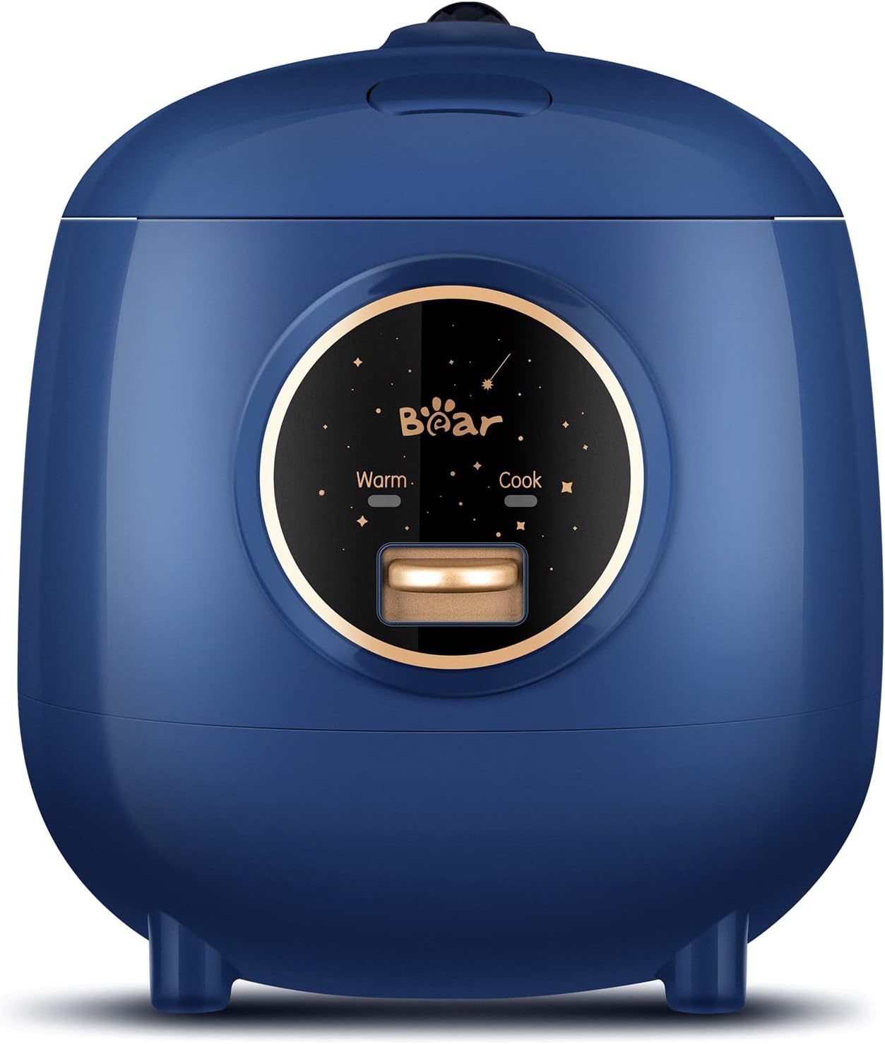 Aldernest Mini Rice Cooker, 2-Cup Uncooked, Nonstick, Keep Warm, BPA Free, Blue, 3.1 pounds