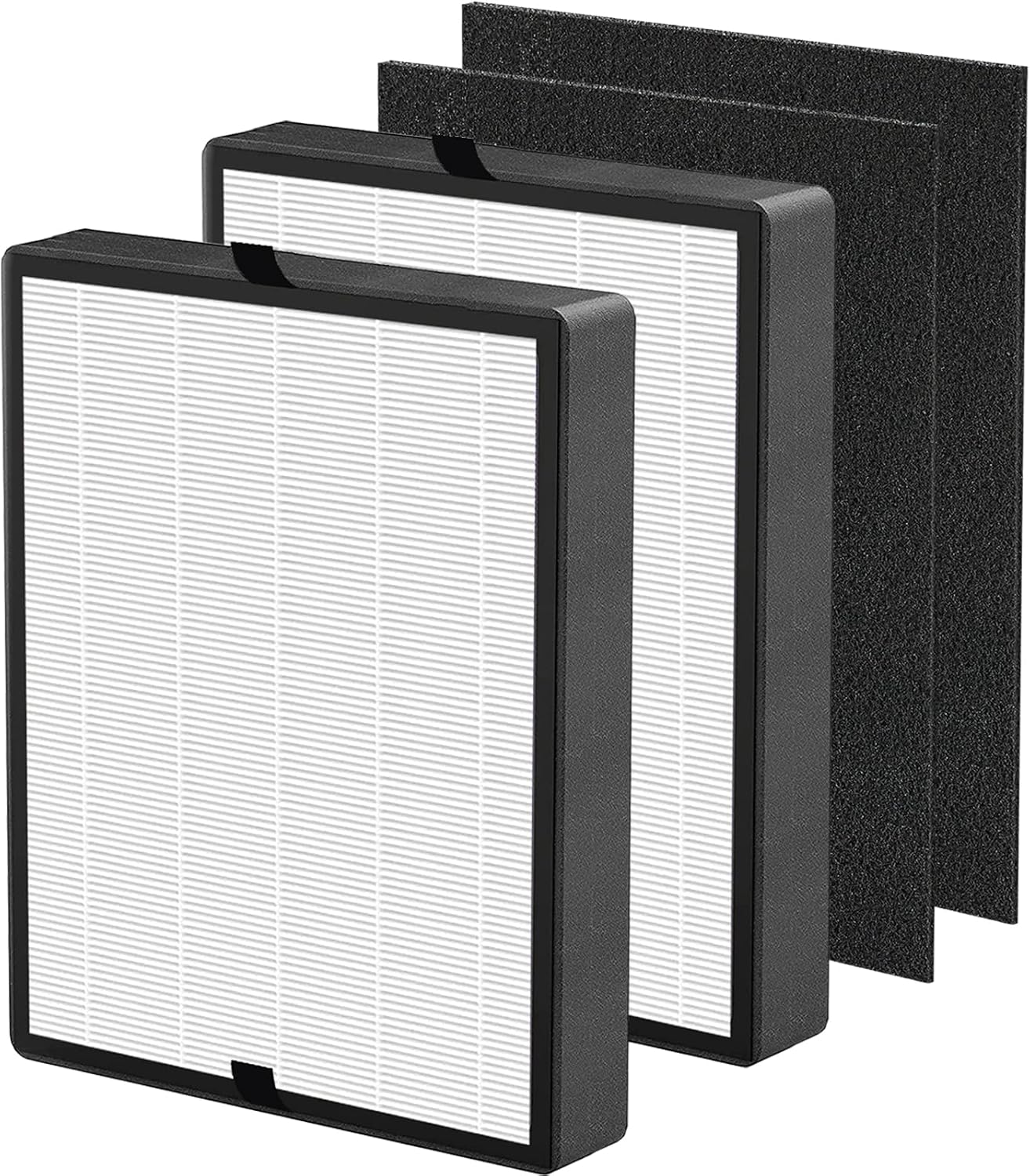 Ashenby 45i True HEPA Replacement Filter Compatible with BreatheSmart Flex and 45i Air Cleaner Purifier, 2 HEPA Filters with 2 Carbon Pre-Filters