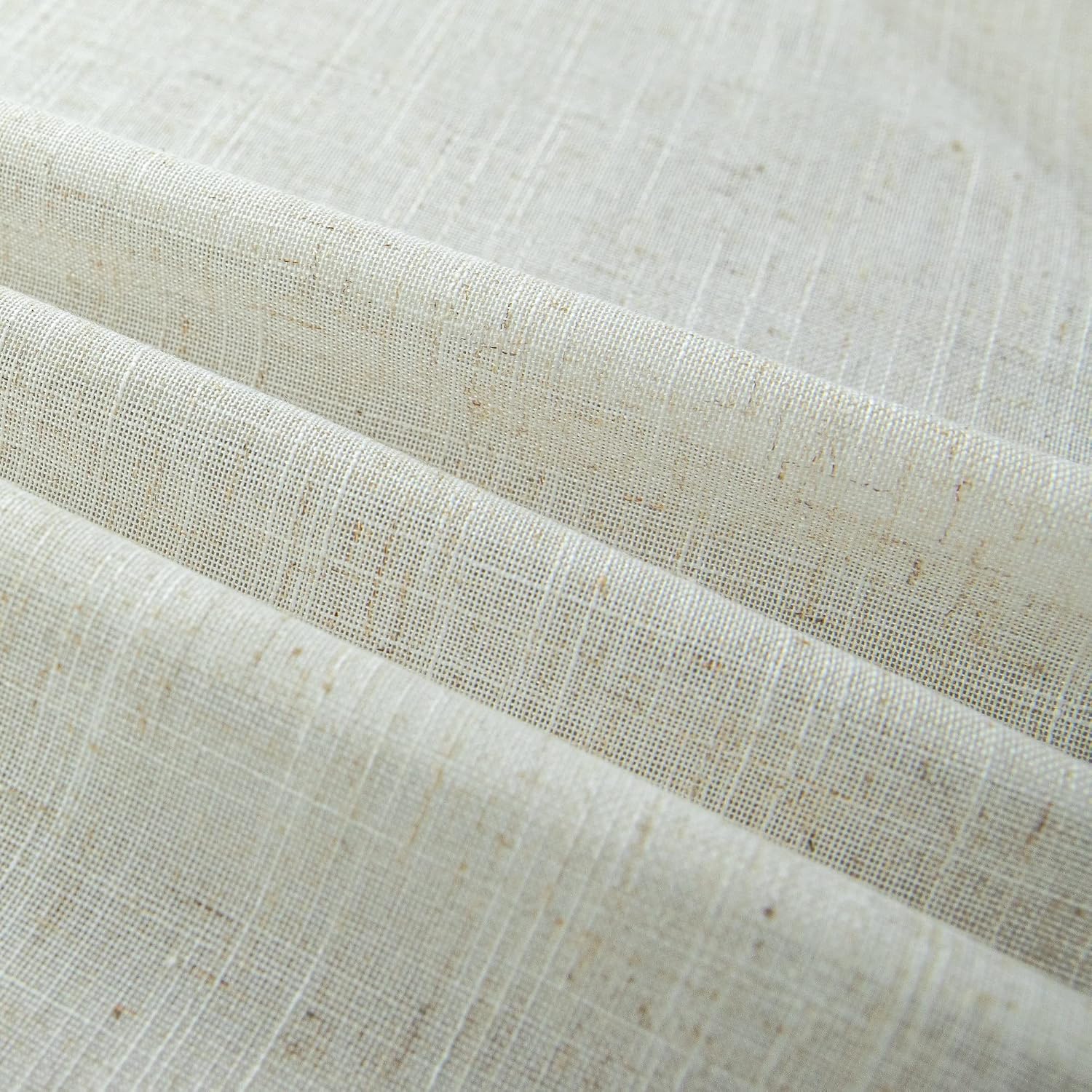 Tanglewick French Door Curtain, Linen Small Curtains for Side Door & Sidelight, 1 Panel, 8.4 ounces, 25"W x 72"L (Pack of 1), Natural