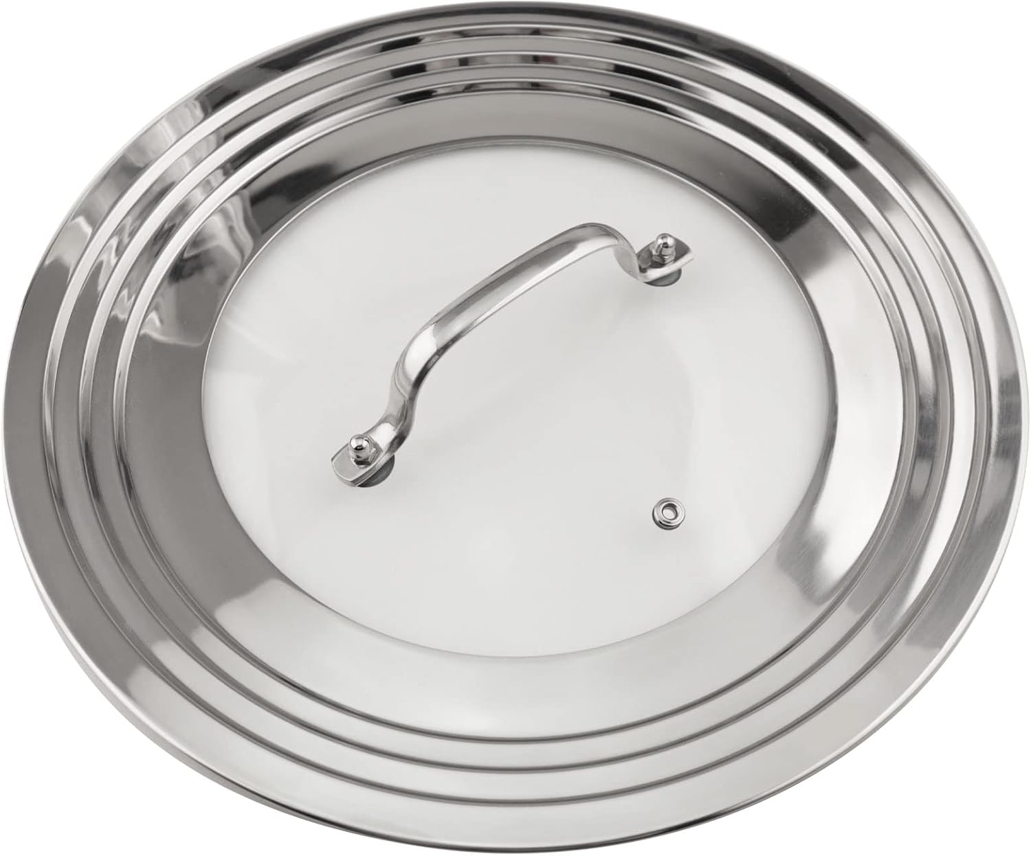 Aldernest Stainless Steel Universal Lid for Pots, 1.5 pounds, Silver